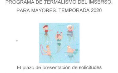 Programa de Termalismo del Imserso, para mayores está abierto. Temporada 2020